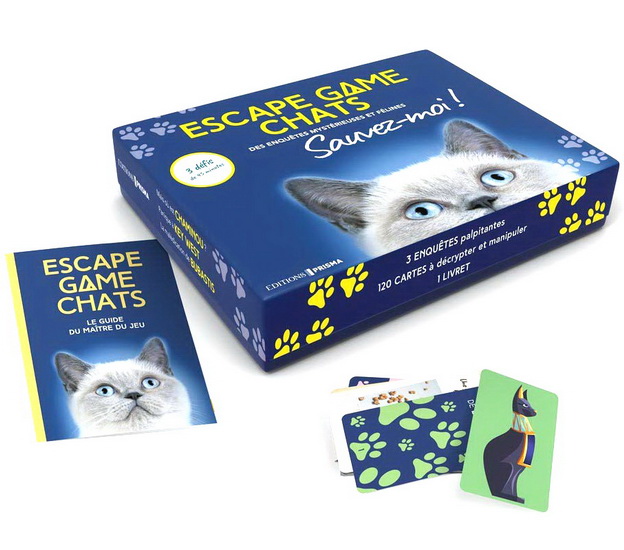 Escape game chats : des enquêtes mystérieuses et félines - COLLECTIF