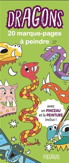 Dragons : 20 marque-pages à peindre - GUILLAUME DUPONT
