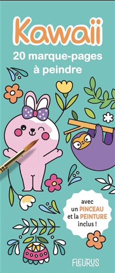Kawaii : 20 marque-pages à peindre - CLÉMENTINE DÉRODIT