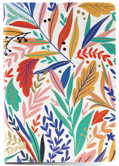 Journal ligné Feuilles colorées 192p