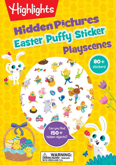 Easter Hidden Pictures Puffy Sticker Playscenes - COLLECTIF