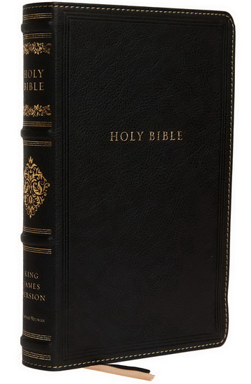 KJV, Personal Size Reference Bible, Sovereign Collection, Leathersoft, Black, Red Letter, Comfort Print - COLLECTIF