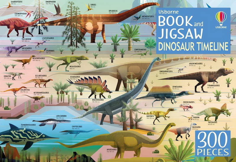 Dinoaurs Timeline Book And Jigsaw - RACHEL FIRTH