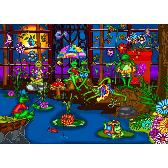 Les grenouilles s&#39;amusent 1000 mcx