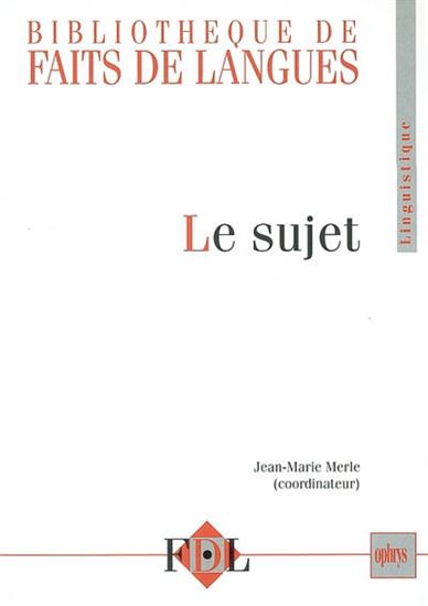 Le Sujet - COLLECTIF