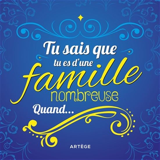 Tu sais que tu es d&#39;une famille nombreuse quand... - COLLECTIF
