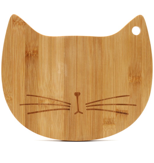 Planche à découper visage de chat