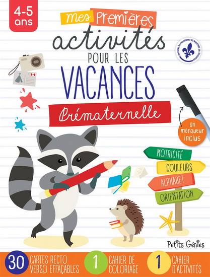 Mes premières activités de vacances prématernelle - COLLECTIF