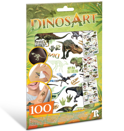 Tatouages temporaires dinosaures