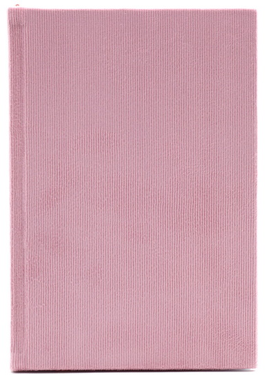 Petit journal ligné 192p Velours Rose