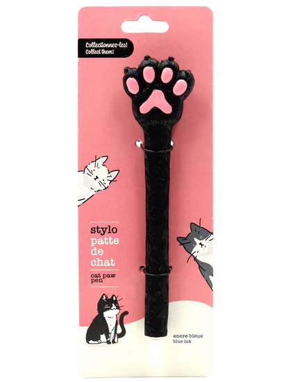 Stylo Patte de chat noir