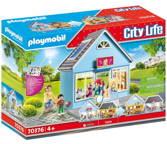 Playmobil 4413 - Personnage Enfant Client Avec Cape Verte, Salon De Coiffure