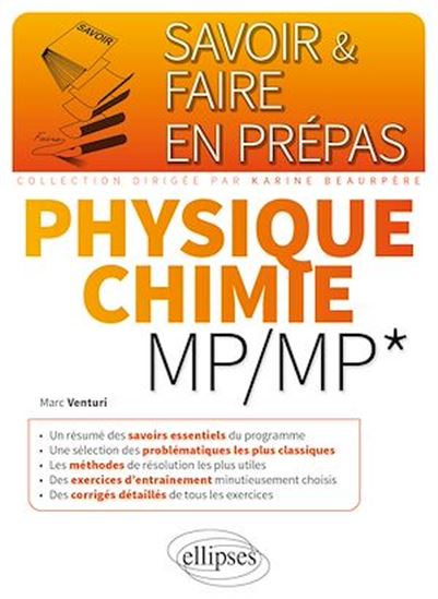 Physique chimie MP-MP* - MARC VENTURI