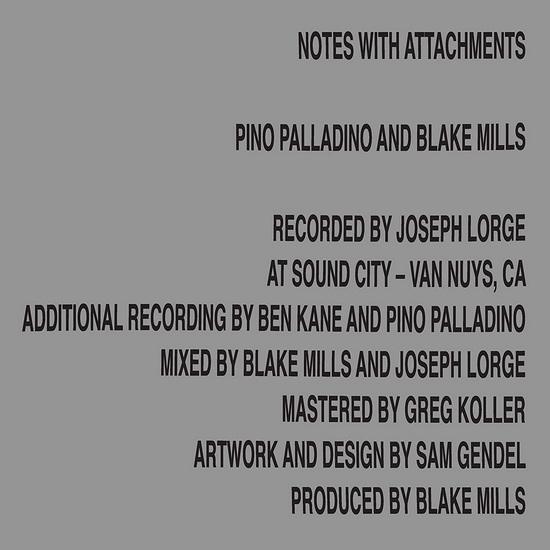 Notes With Attachments(Vinyl) - PINO PALLADINO - BLAKE MILLS