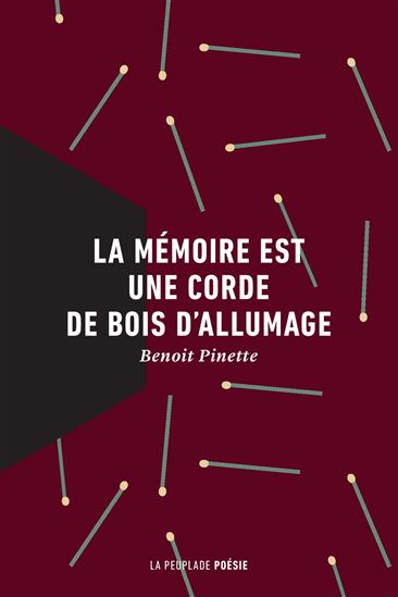 La Mémoire est une corde de bois d&#39;allumage - BENOIT PINETTE