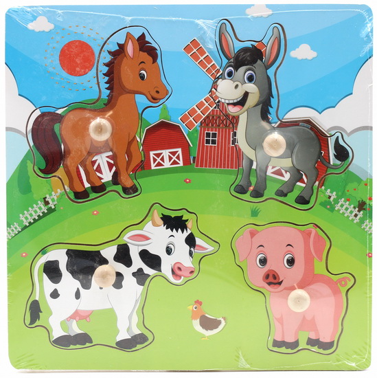 Casse-tête cheville facile à saisir Ferme 4 pcs