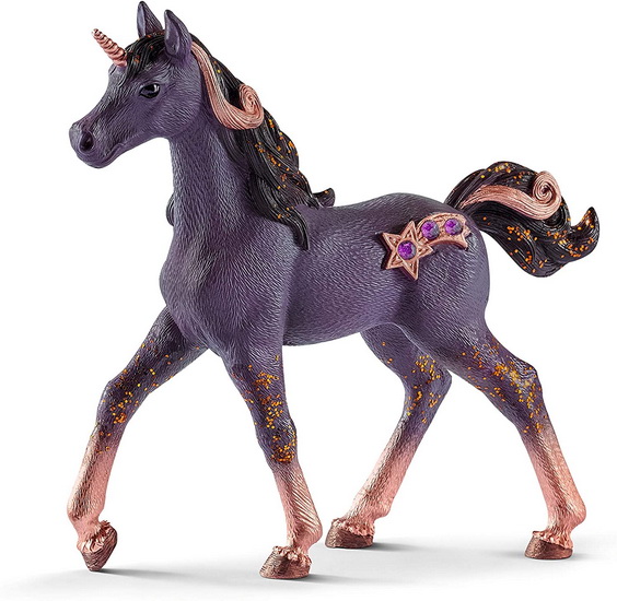Figurine licorne d&#39;étoile filante, poulain