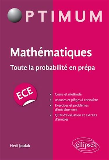 Mathématiques : toute la probabilité en prépa, ECE - HÉDI JOULAK