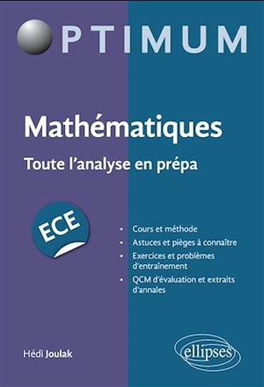Mathématique : toute l'analyse en prépa - HÉDI JOULAK
