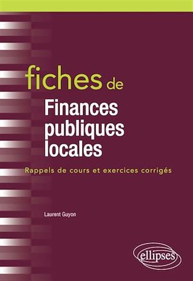 Fiches de Finances publiques locales - LAURENT GUYON