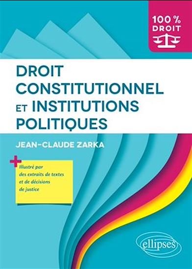 Droit constitutionnel et institutions politiques - JEAN-CLAUDE ZARKA