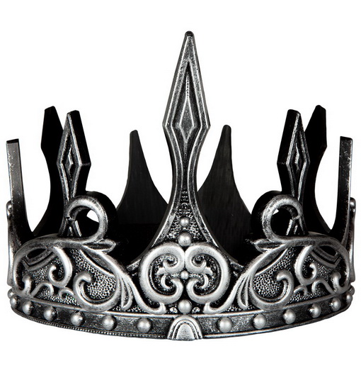 Couronne médiévale noir et argent