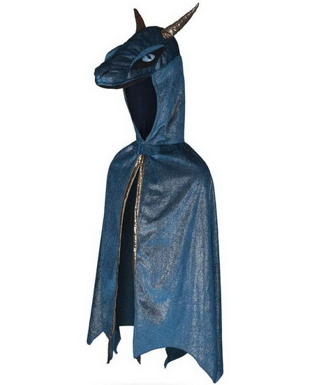 Costume de dragon noir et or 5-6 ans