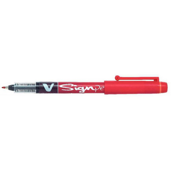 Marqueur feutre V-Signpen moyen rouge