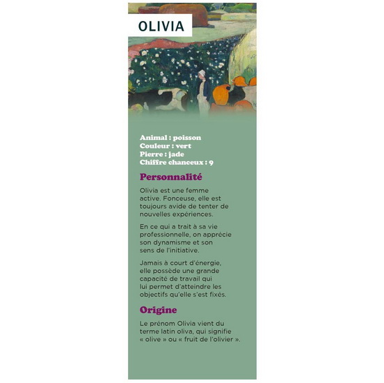 Signet prénom Olivia