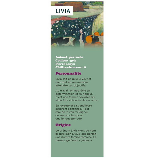 Signet prénom Livia