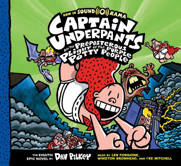 Captain Underpants and the Preposterous Plight of the Purple Potty People (Captain Underpants #8) (CD) - DAV PILKEY - DAV PILKEY