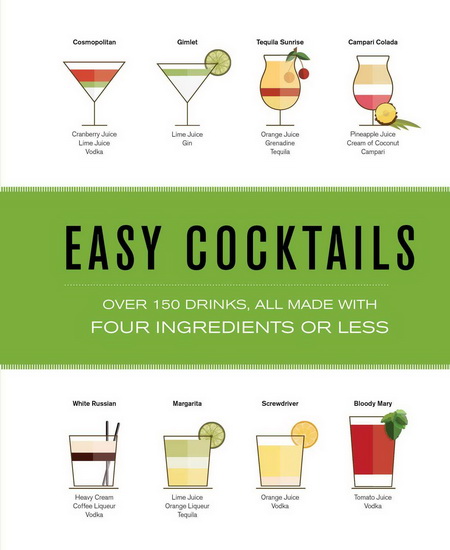 Easy Cocktails : Over 100 Drinks All Made with Four Ingredients or Less - SHANE CARLEY