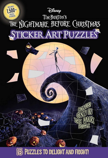 NIGHTMARE BEFORE CHRISTMAS STICKER ART PUZZLES - ARIE KAPLAN