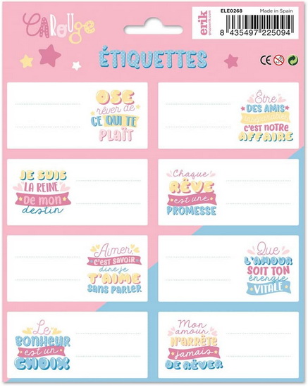 Étiquettes adhésives Inspirations
