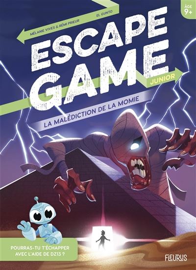 La Malédiction de la momie : escape game junior N.Éd - RÉMI PRIEUR - MÉLANIE VIVES
