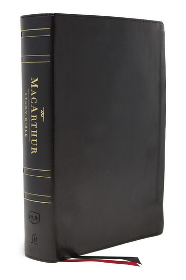 The NKJV, MacArthur Study Bible, 2nd Edition, Genuine Leather, Black, Comfort Print - JOHN F MACARTHUR