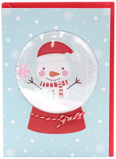 Bonhomme de neige dans une boule à neige