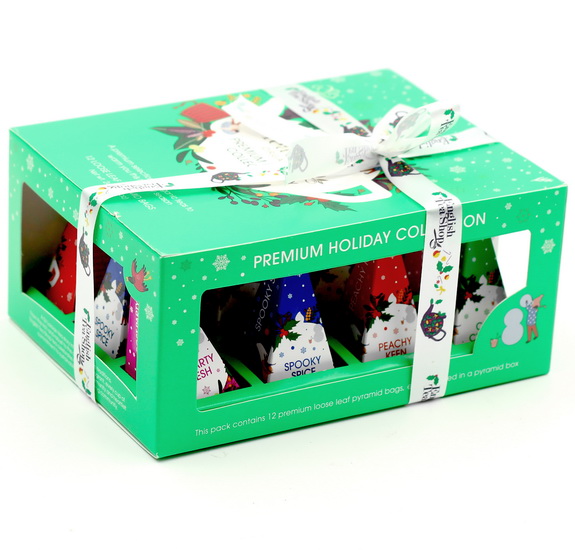 Ens. 12 pyramides thés et infusions biologiques. Noël