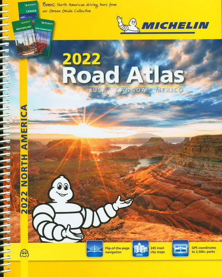 Michelin North America Road Atlas 2022, 19th edition - COLLECTIF