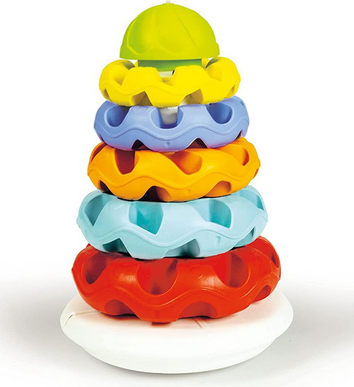 3 en 1 Jeu de Tri des Couleurs Jouet, Jouets à Empiler et de Tri 1 2 3