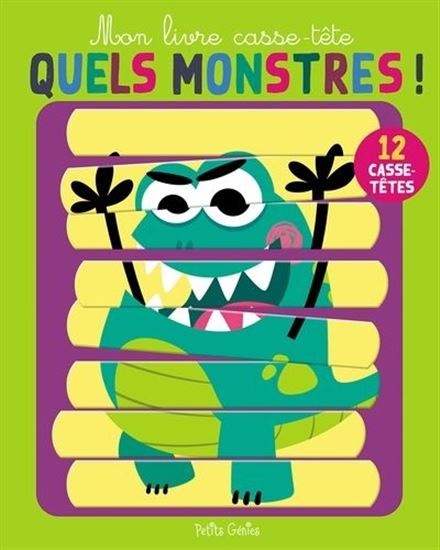 Mon livre casse-tête : quels monstres ! - MARIE-ÈVE BOUCHER