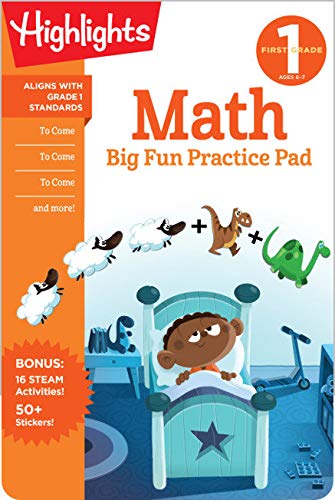 First Grade Math Big Fun Practice Pad - COLLECTIF