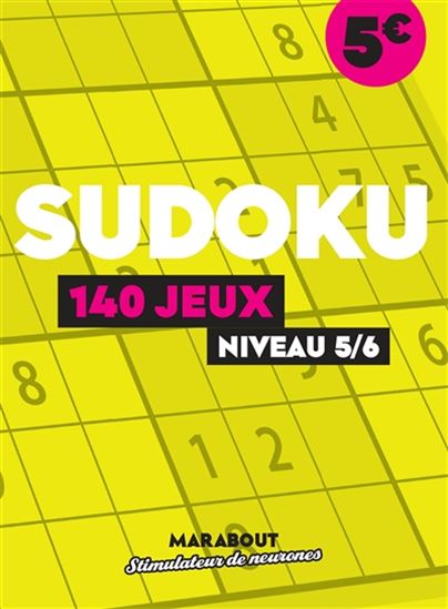 Sudoku : 140 jeux : niveau 5-6 - COLLECTIF