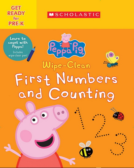 Wipe-Clean First Numbers and Counting (Peppa Pig) - SCHOLASTIC