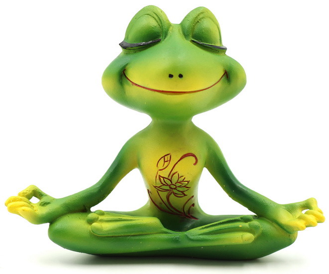 Figurine Grenouille position de yoga