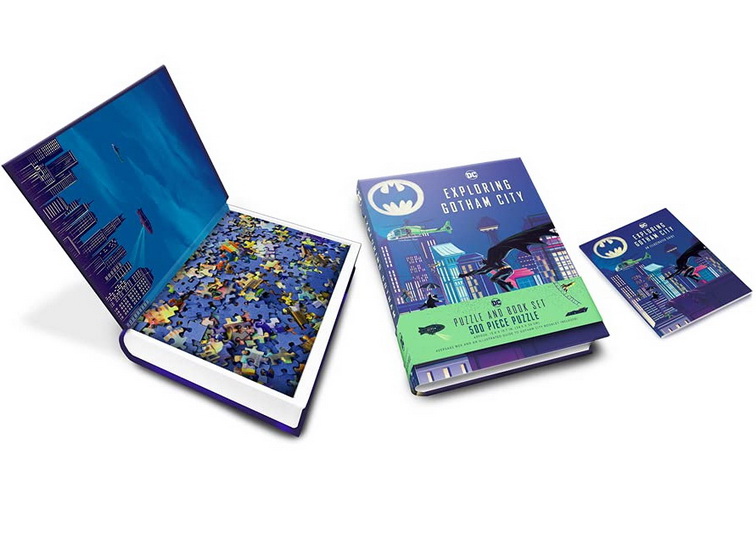 EXPLORING GOTHAM CITY PUZZLE AND BOOK SET - COLLECTIF