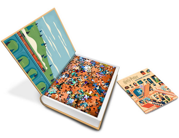 EXPLORING HOGWARTS PUZZLE AND BOOK SET - COLLECTIF