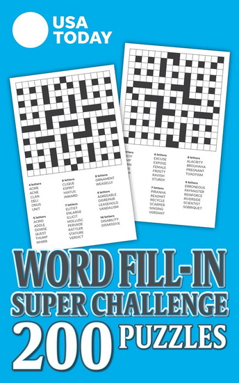 USA TODAY WORD FILL-IN PUZZLES SUPER CHALLENGE - COLLECTIF