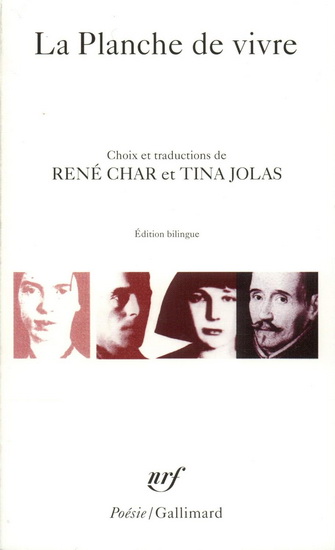 La Planche de vivre - RENÉ CHAR - TINA JOLAS