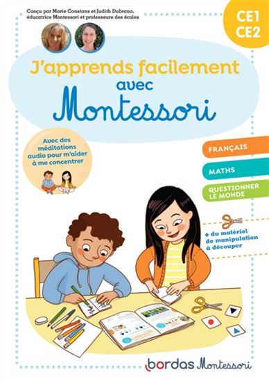 J'apprends facilement avec Montessori CE1-CE2 : français, maths, questionner le monde - MARIE CONSTANS - JUDITH DUBRANA